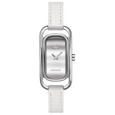 LACOSTE Mod. SIENA LADY - SS CASE - LEATHER STRAP - WHITE DIAL - QUARTZ - ONLY TIME - MINERAL GLASS - 20mm - 3atm