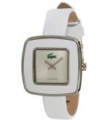 LACOSTE Mod. MANILA LADY S/S CASE LEATHER STRAP 32mm wr 3atm