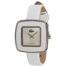 LACOSTE Mod. MANILA LADY S/S CASE LEATHER STRAP 32mm wr 3atm