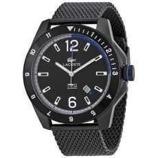 LACOSTE Mod. DURBAN QUARTZ S/S BLACK ION PLATED CASE  44mm wr 5atm